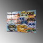 Wallity Cuadro Decorativo de Vidrio Templado Multicolor 40 x 60 cm